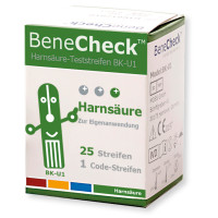 BeneCheck Harnsäure Teststreifen BK-U1 25 Stück pro Packung