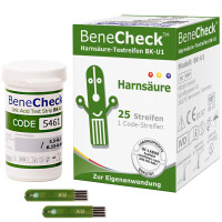 BeneCheck Harnsäure Teststreifen BK-U1 25 Stück pro Packung