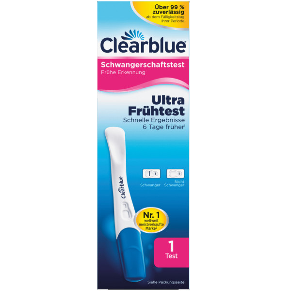 Clearblue Schwangerschaftstest 1er Ultra Frühtest 6 Tage früher