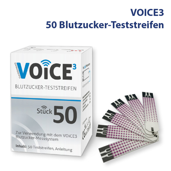 Glucofast VOiCE3 Blutzucker-Teststreifen