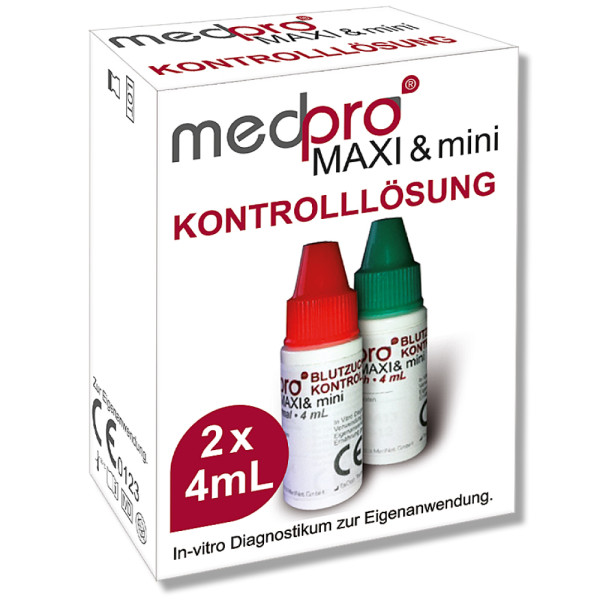 medpro MAXI&mini Blutzucker-Kontrolllösung