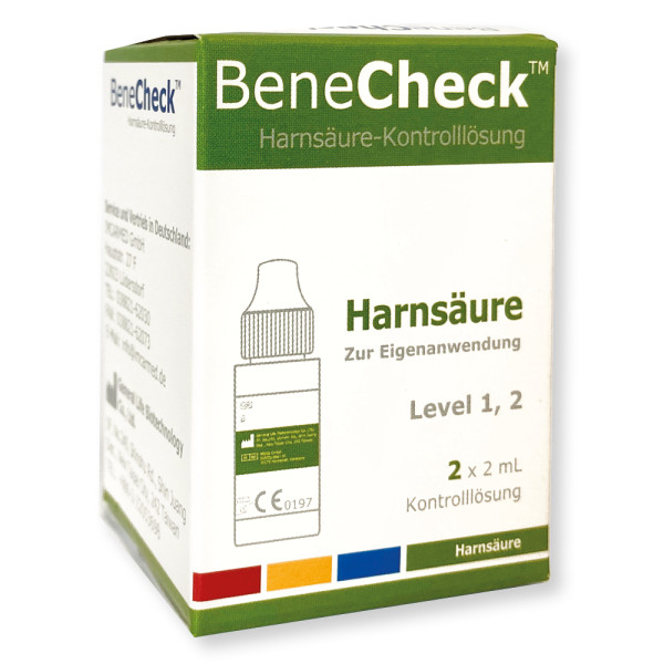 Kontrolllösung BeneCheck Harnsäure-Messsystem 2 x 2 mL