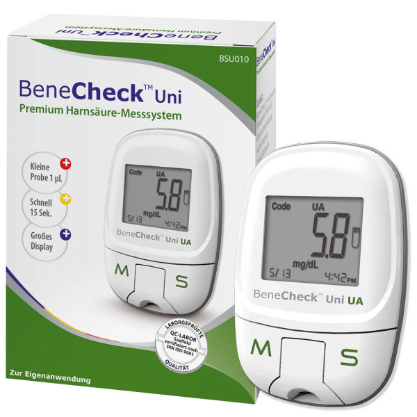 BeneCheck Premium Harnsäure-Messgerät